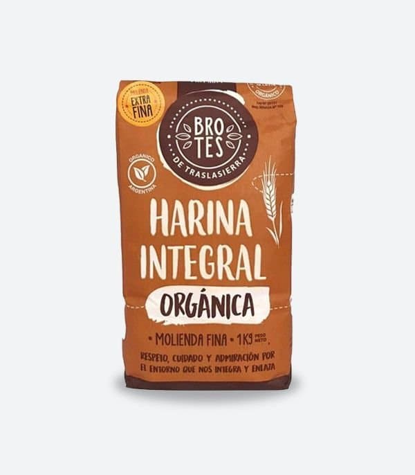 Harina Orgánica «Brotes de Traslasierra» EXTRA FINA x1Kg