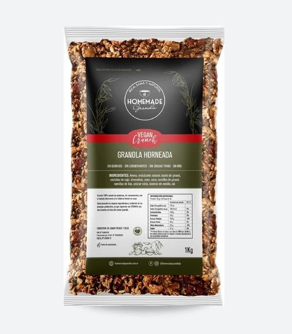 Homemade Granola VEGAN CRUNCH x1Kg