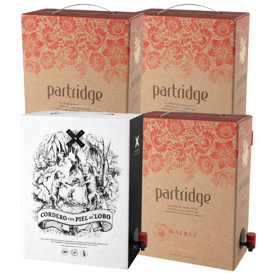 Combo Bag in Box 3L x4: 3 Partridge + 1 Cordero