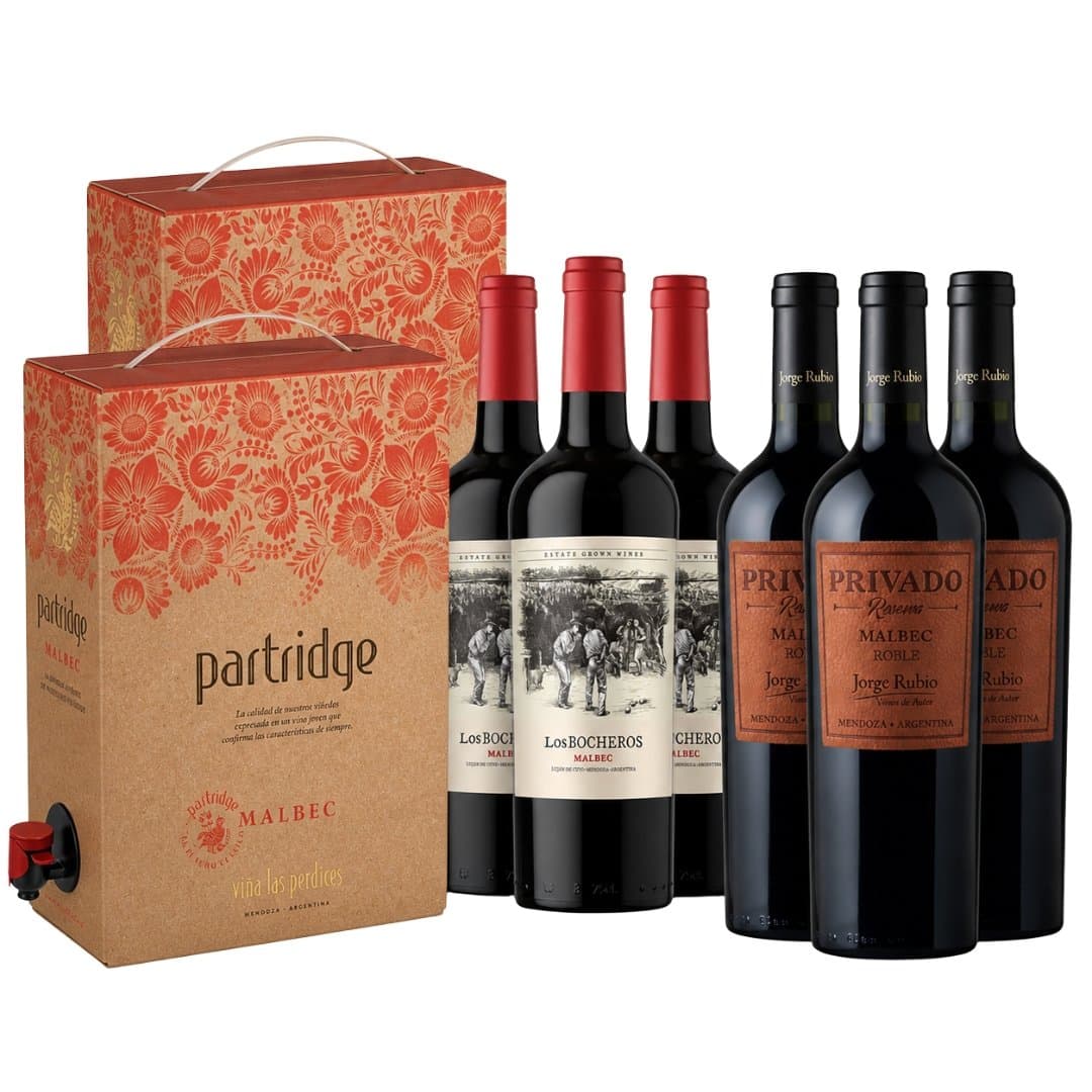 Mix Malbec Bag in Box y Botellas | Partridge, Privado y Bocheros
