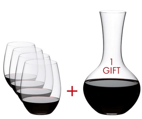 RIEDEL COPA OPTIC  X4 + GIFT DECANTER