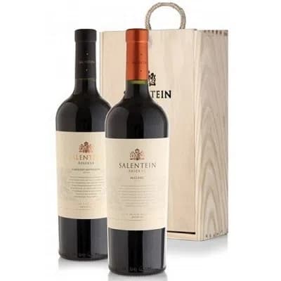 ESTUCHE SALENTEIN MALBEC – CABERNET SAUVIGNON X2