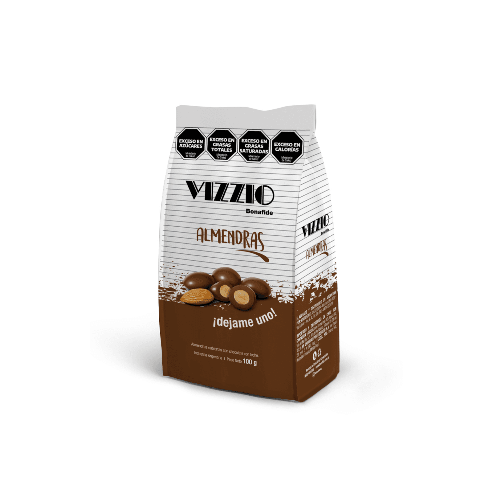 Almendras con Chocolate Vizzio 100 gr