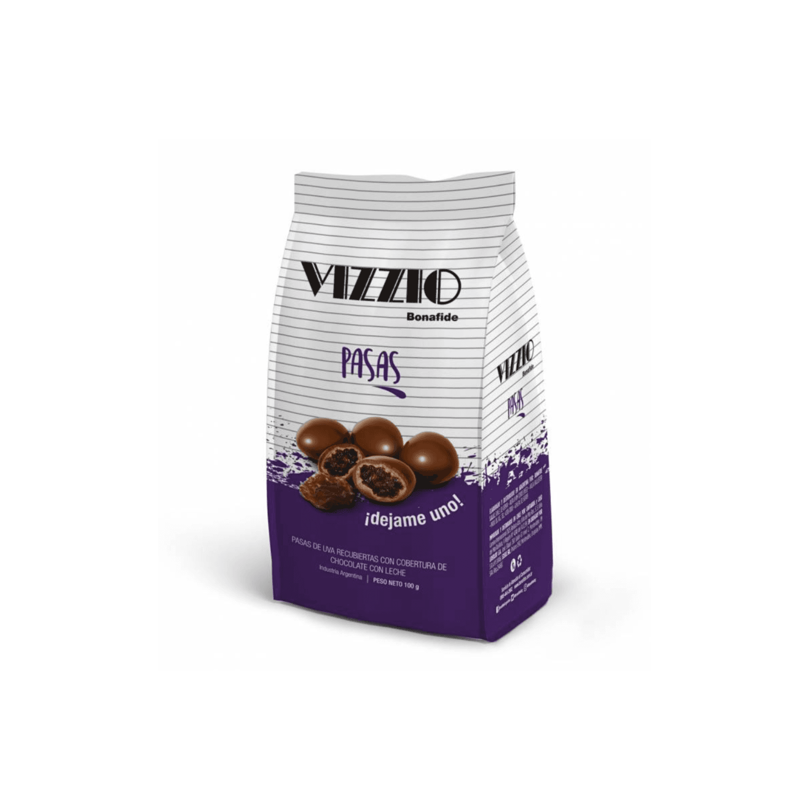 Pasas bañadas Vizzio 100 gr