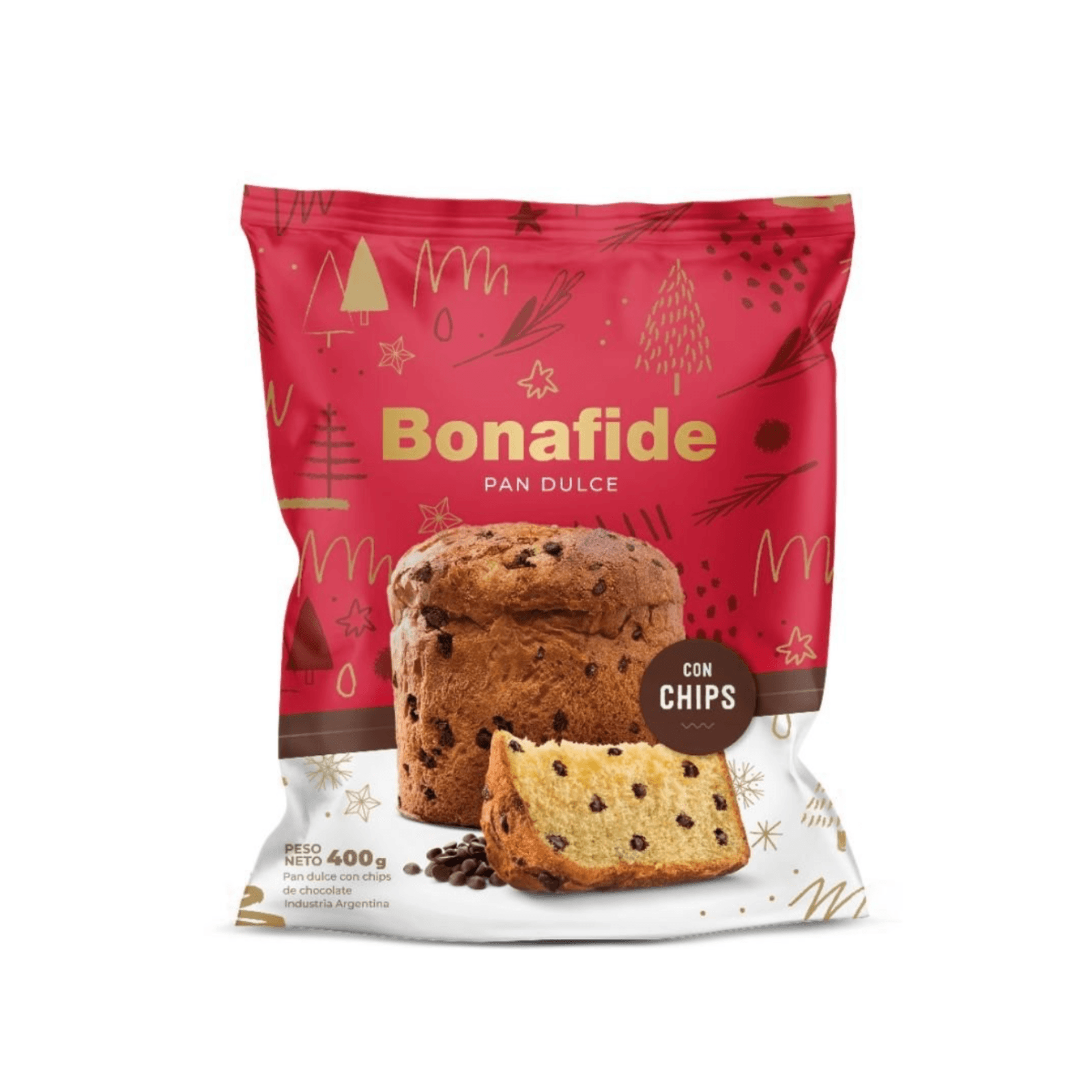 Pan dulce Bonafide chips 400 gr