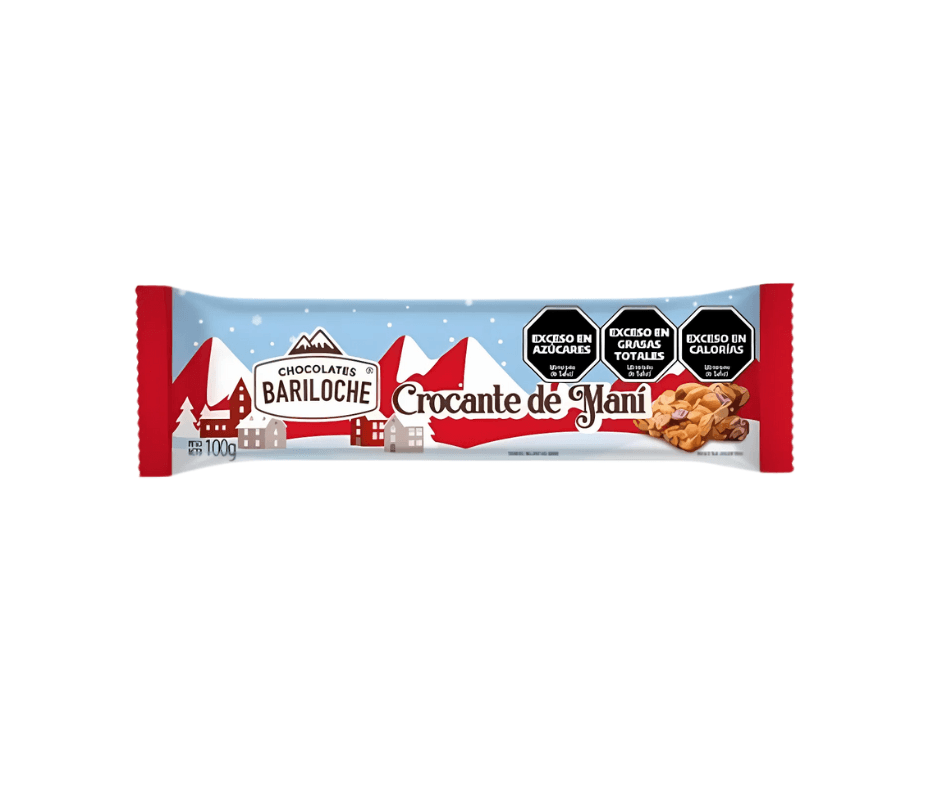Turrón crocante maní Bariloche100g