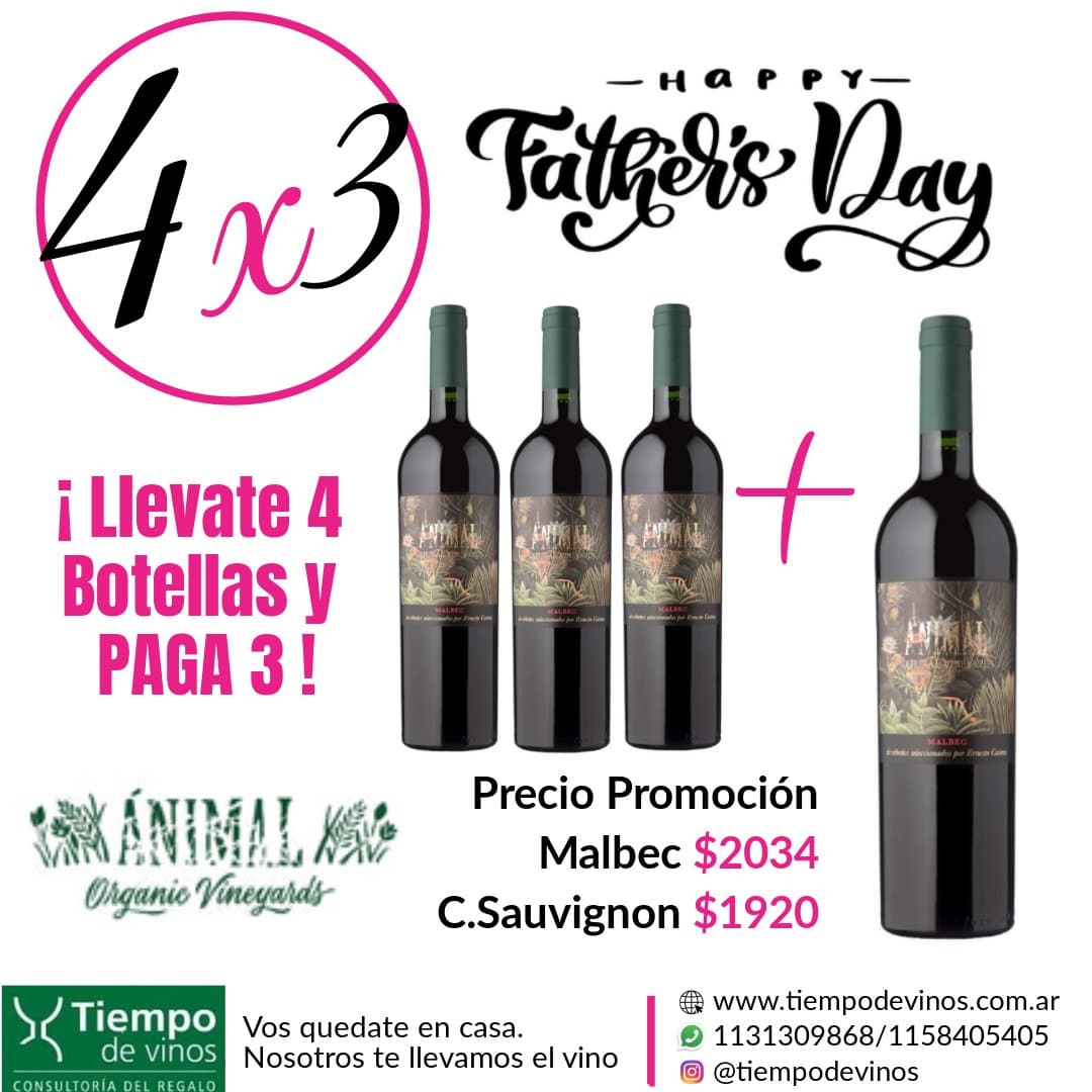 Animal Malbec ESPECIAL 3 + 1