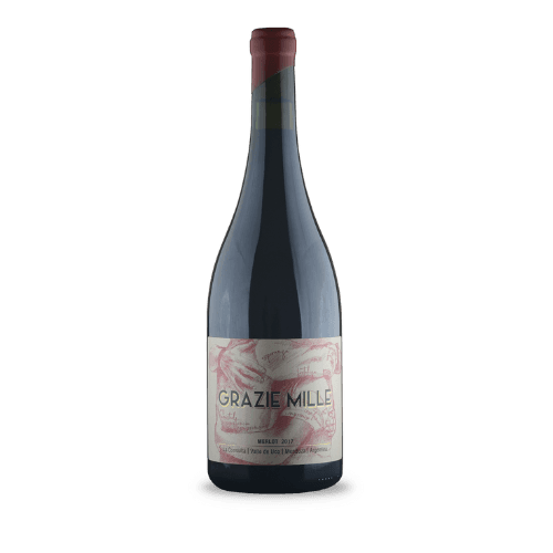 Vino Grazie Mille Desing Grand Merlot 750 cc