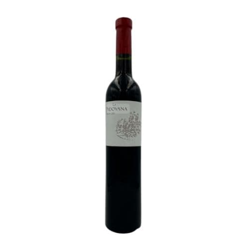 Botella de Vino Tinto Noche Oscura Dulce Melosa Cosecha Tardia 500 cc