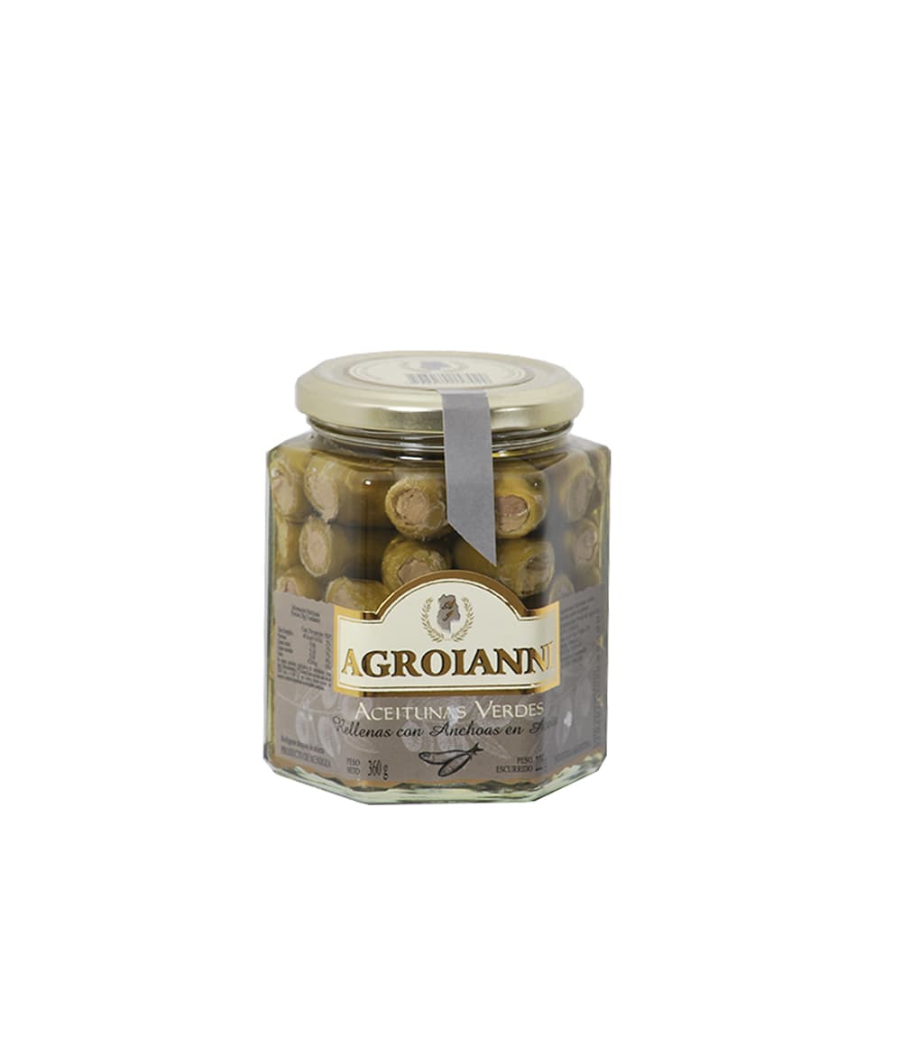 AGROIANNI ACEIT. RELL. C/ANCHOAS X 360 GRS