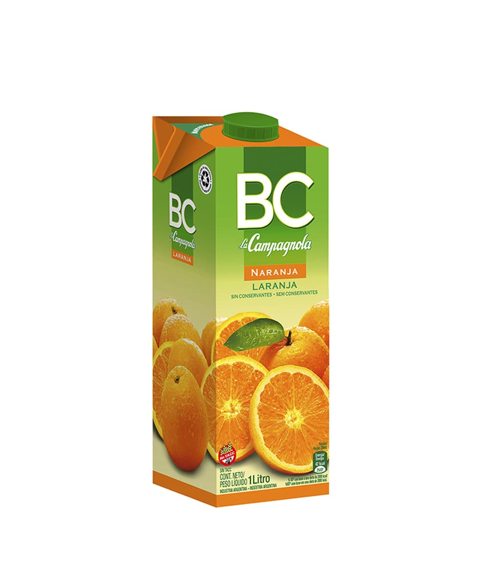 JUGO LA CAMPAGNOLA BC NARANJA X 1 LT