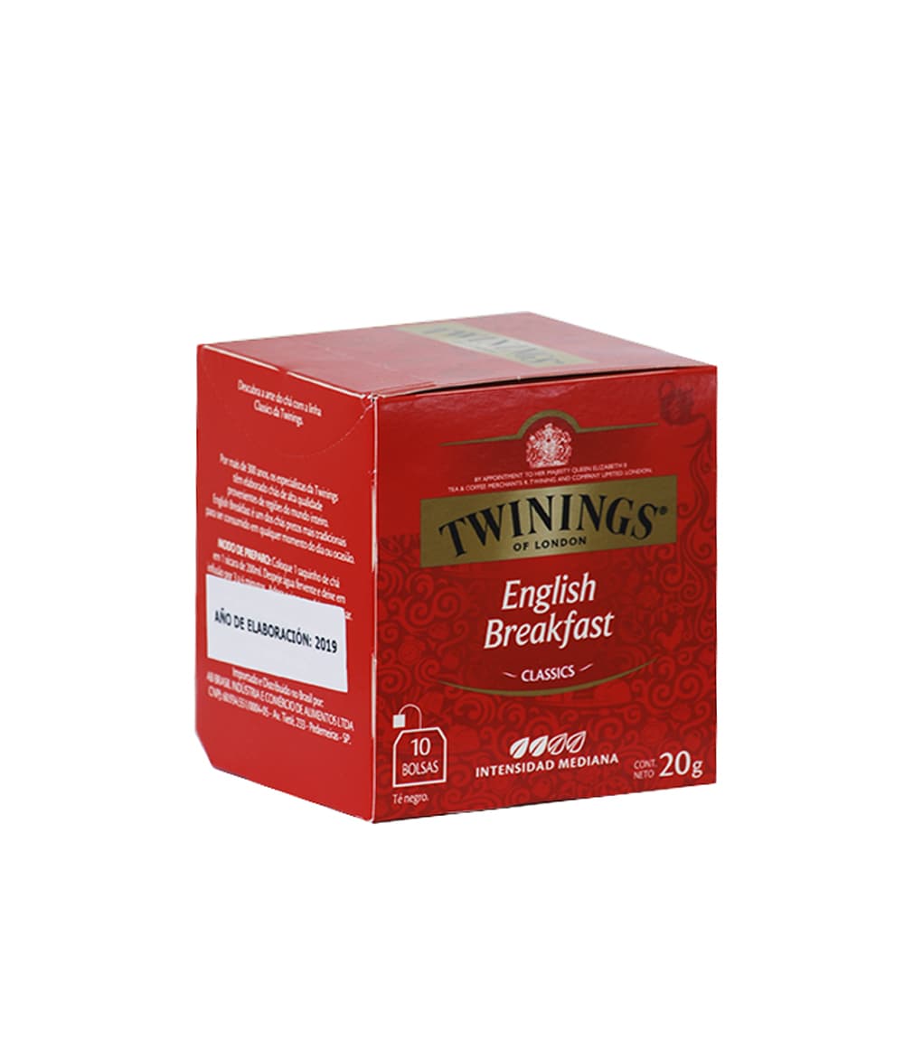TE TWININGS ENGLISH BREAKFAST CLASSIC X 10 SAQ.