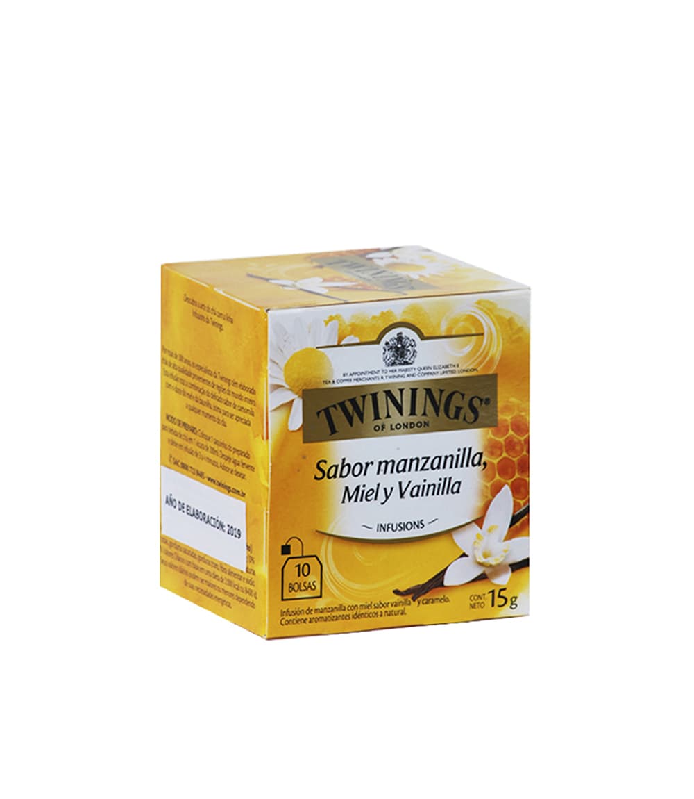 TE TWININGS MANZANILLA, MIEL Y VAINILLA X 10 SAQ.