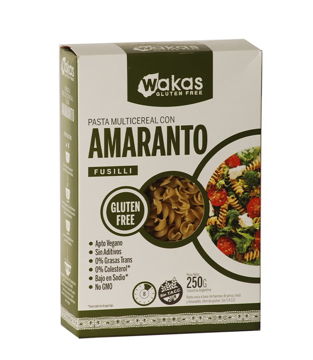 F. WAKAS FUSILLI MULTICEREAL C/AMARANTO S/TACC 250
