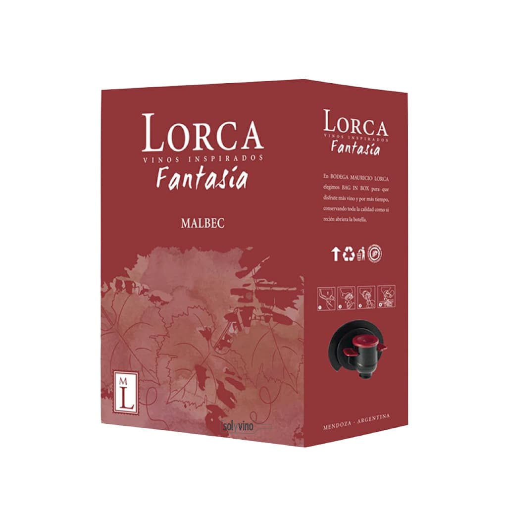 FANTASIA LORCA BAG IN BOX MALBEC X 3 LT