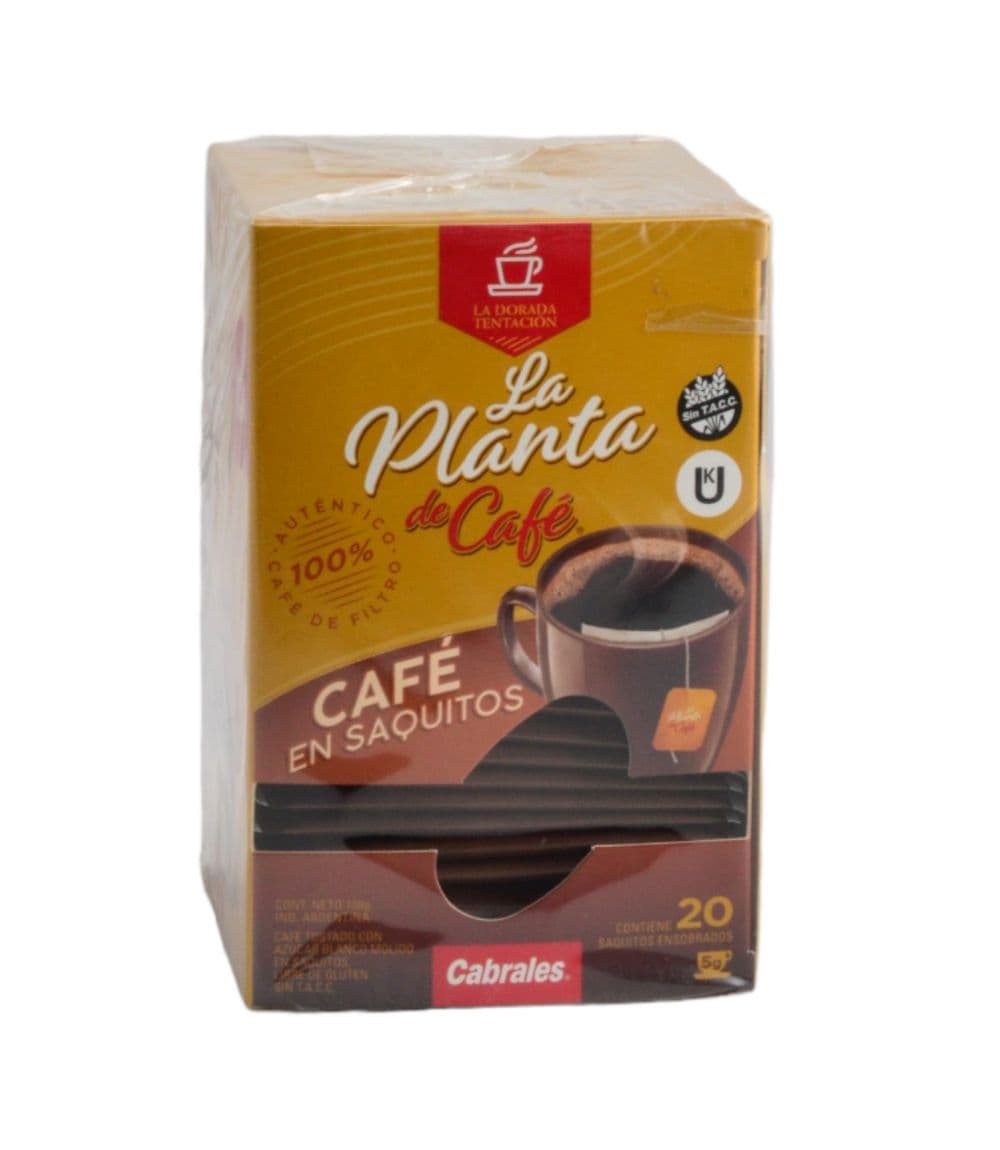 CABRALES LA PLANTA DE CAFE EN SAQUITOS X 20 UNI
