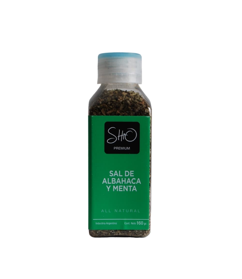 SHIO SAL DE ALBAHACA Y MENTA X 200 GRS