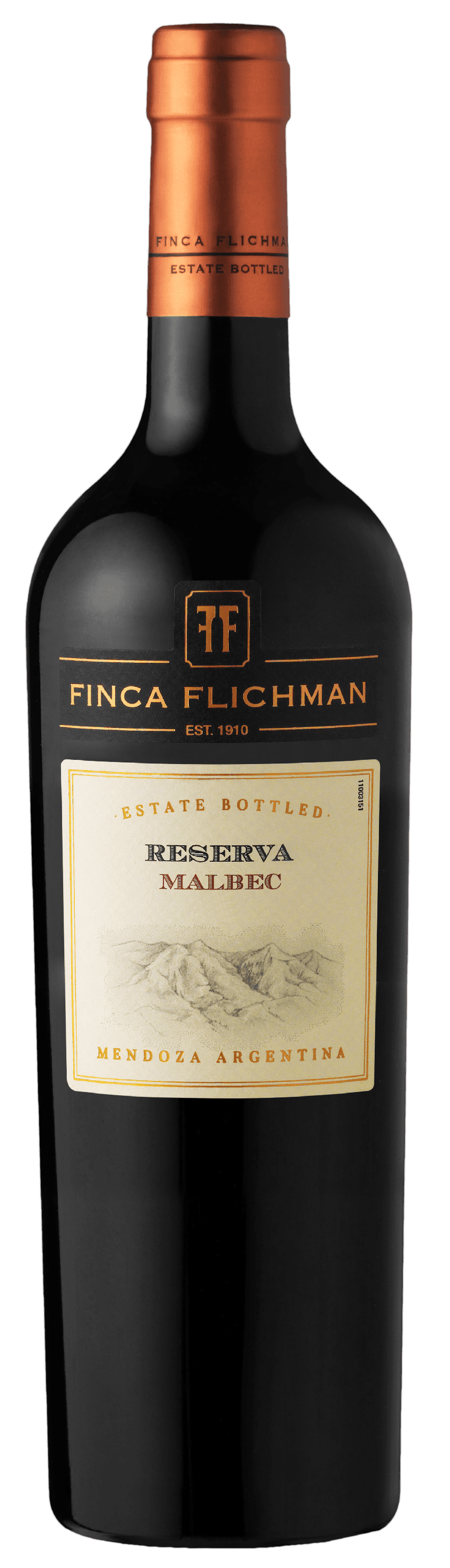 Vino Fino Flichman Malbec Ff Plata X 750  Cc.