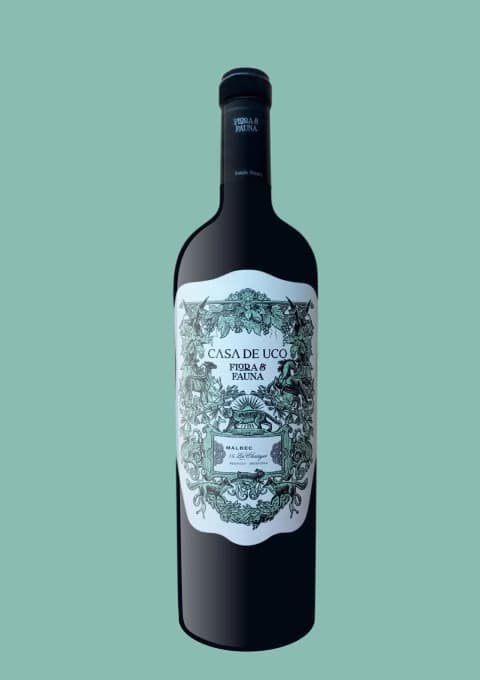 Vino Flora Y Fauna Malbec Año 2020 Bodega Casa De Uco 750 Ml