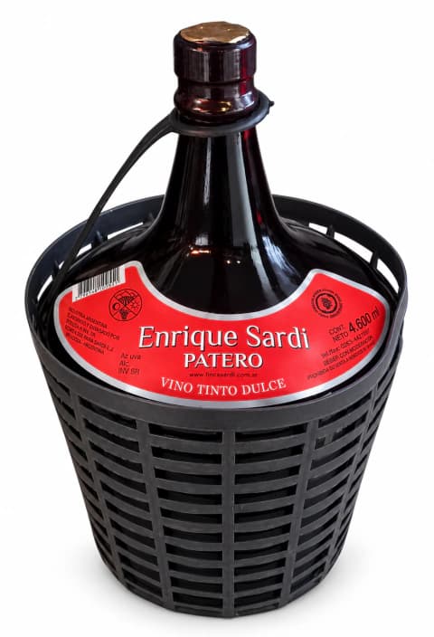 Vino Patero Tinto Dulce Enrique Sardi En Damajuana 4600 Ml