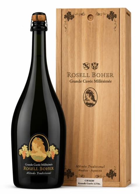 Espumante Rosell Boher Grande Cuvee 1500 Ml Estuche Madera
