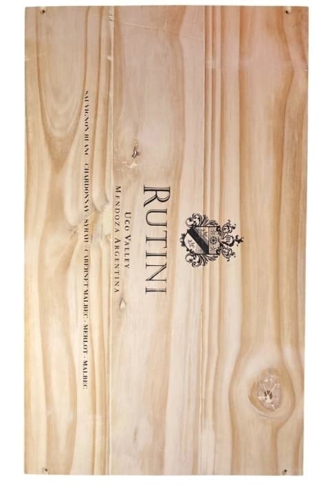 Estuche Madera Con 6 Vinos Rutini