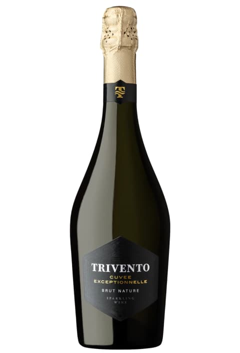 Espumante Trivento Cuvee Brut Nature 750 Ml etiqueta negra