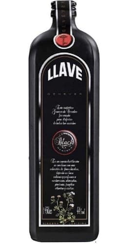 Ginebra Llave BLACK Dry Gin x 950c.c.