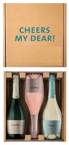 Estuche Las Perdices Espumante x 3 botellas