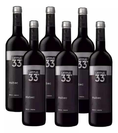 LATITUD 33° MALBEC 750cc CAJA x 6UN