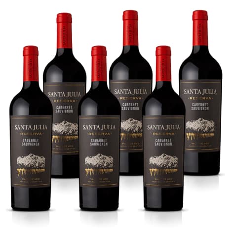 SANTA JULIA RESERVA CABERNET SAUVIGNON CAJA X 6 UN