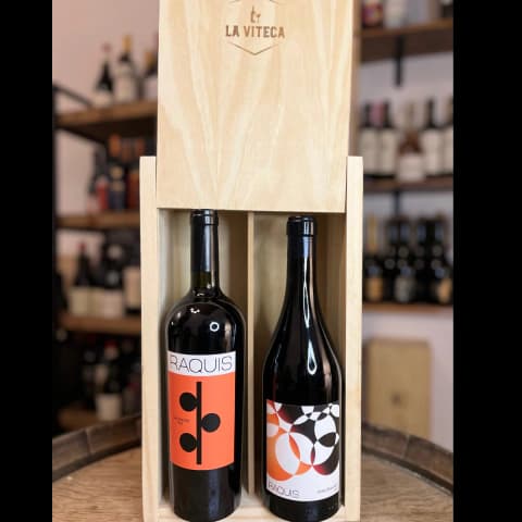 Estuche de Madera Raquis x2 — Las Bases Malbec + Los Parajes Gualtallary