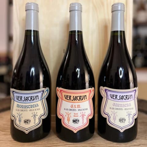 Estuche de Madera Ver Sacrum x3 - Monastrell, GSM y Garnacha