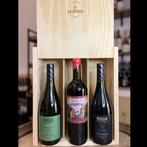 Estuche de Madera Zorzal x3 - EGGO Blanc de Cal, Piantao y EGGO Tinto de Tiza