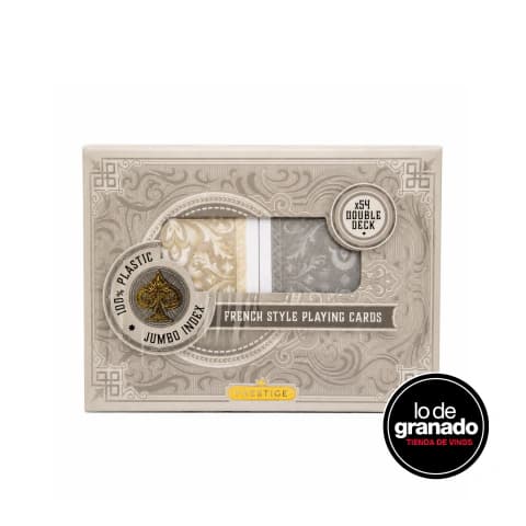 Naipes Prestige French Style x2 Mazos – Jumbo Index