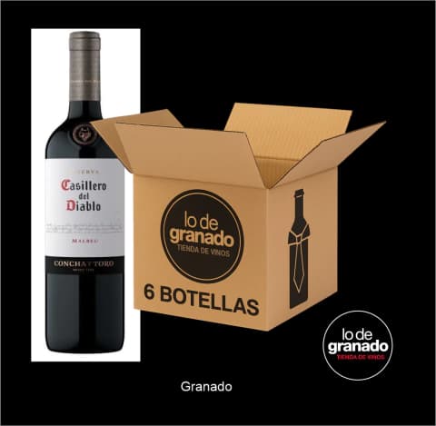 Casillero del Diablo Malbec por caja cerrada de 6 unidades