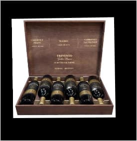 TRIVENTO ESTUCHE MADERA GOLDEN X 6 BOTELLAS