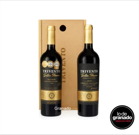 Estuche TRIVENTO GOLDEN Madera 2 Botellas - Vinos Premium