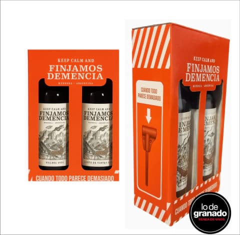 Estuche Finjamos Demencia por 2 botellas