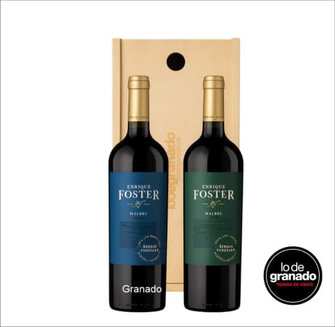 Estuche Enrique Foster Madera 2 Botellas
