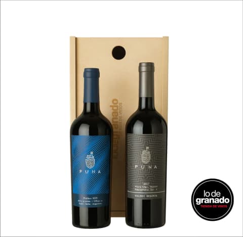 Estuche Altura Máxima. Madera 2 Botellas - Bodega Puna