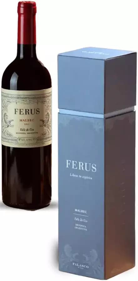 Vino Malbec Ferus con Estuche de Bodega Falasco