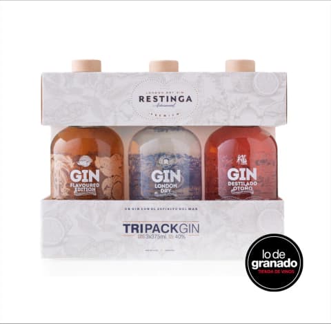 RESTINGA ESTUCHE TRI PACK London Dry Gin, Destilado de Otoño y Flavoured Edition