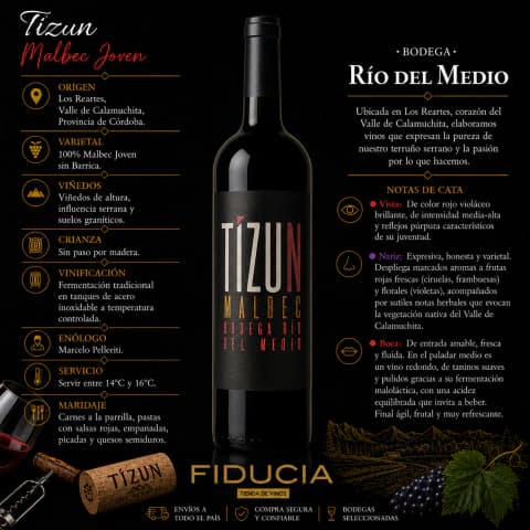 Tizun Malbec Joven ( Ultimas botellas )