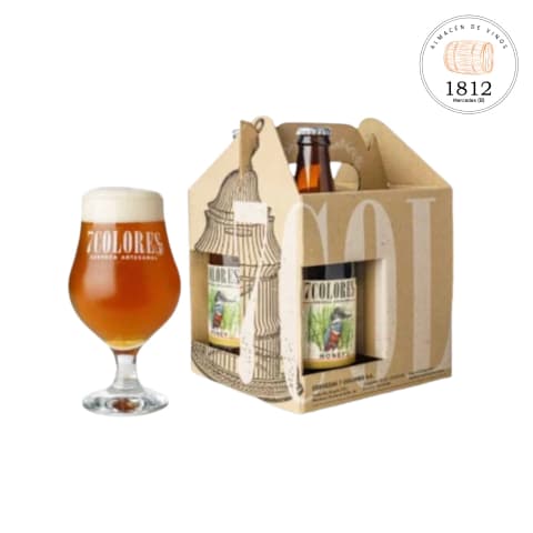 Cerveza Artesanal 7 Colores - Estuche x 3 + Copa