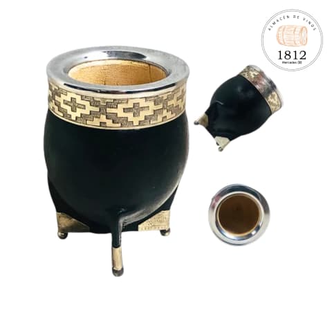 Mate Imperial Alpaca y Acero con Base