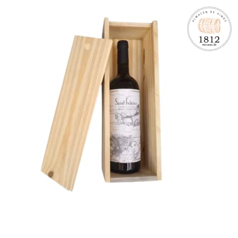 ESTUCHE MADERA PINO X 1