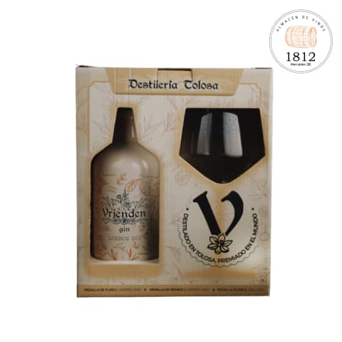 Estuche Gin Vrienden Rose + Copa