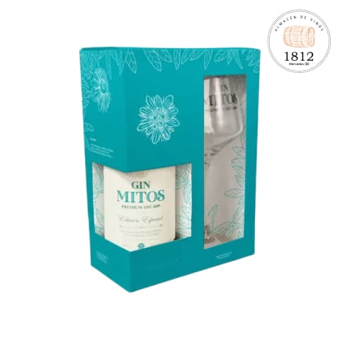 Gin Mitos 500 + Copa - Estuche