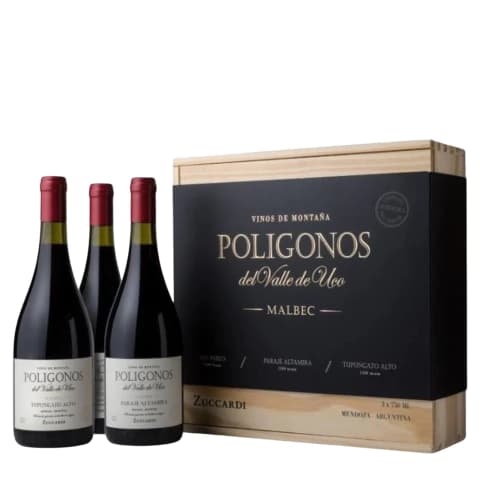 Cofre Poligonos Mix Malbec 3 750 Cc